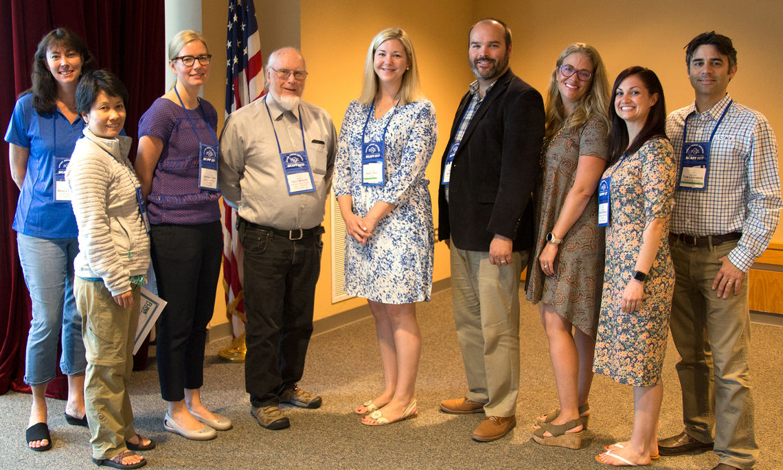 The 2017 scholarship winners with representatives from our scholarship partners.